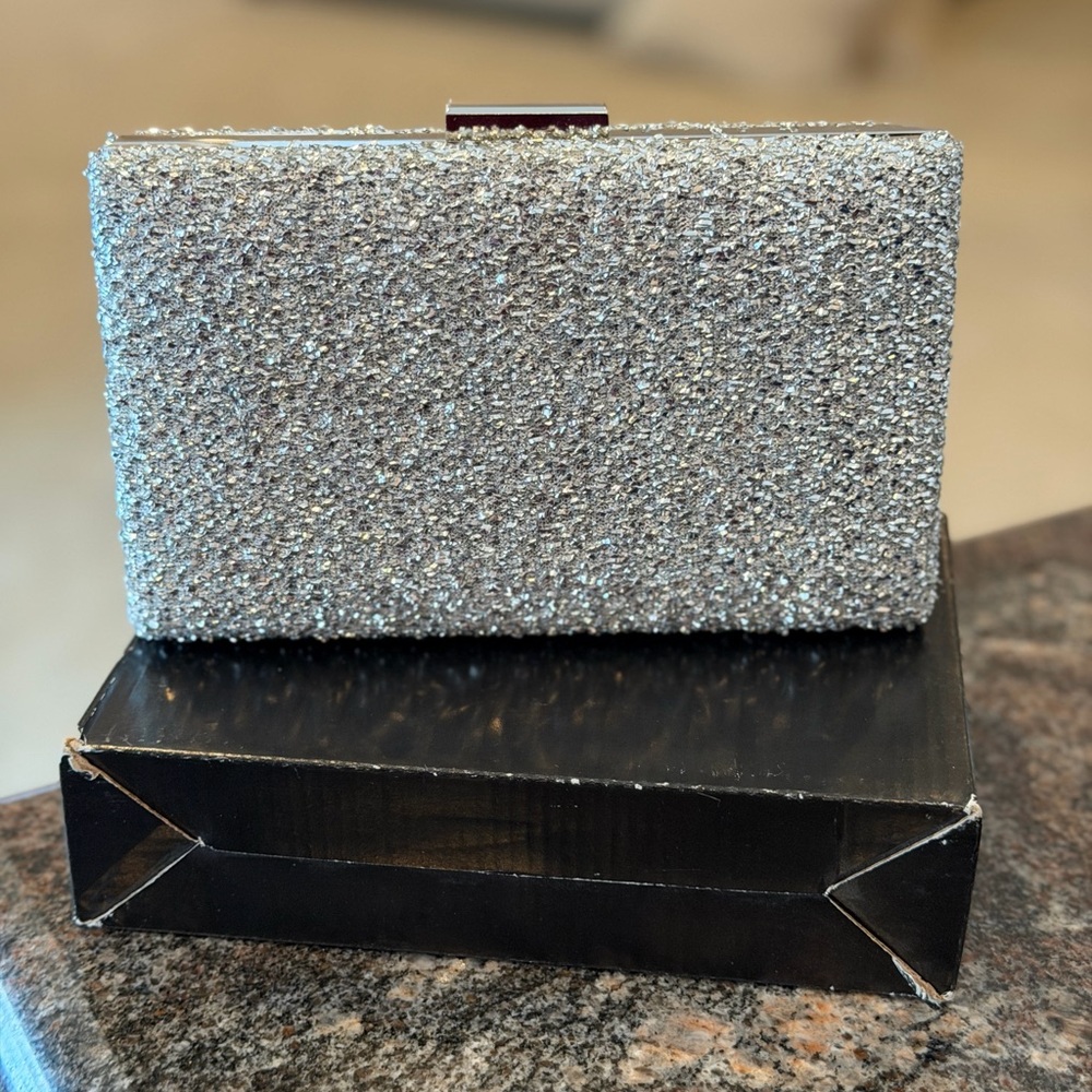 Elegant Silver Clutch Bag